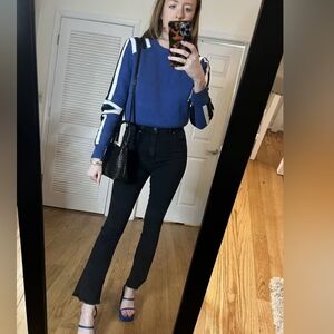 Blue Striped Women's Sweater REBECCA MINKOFF